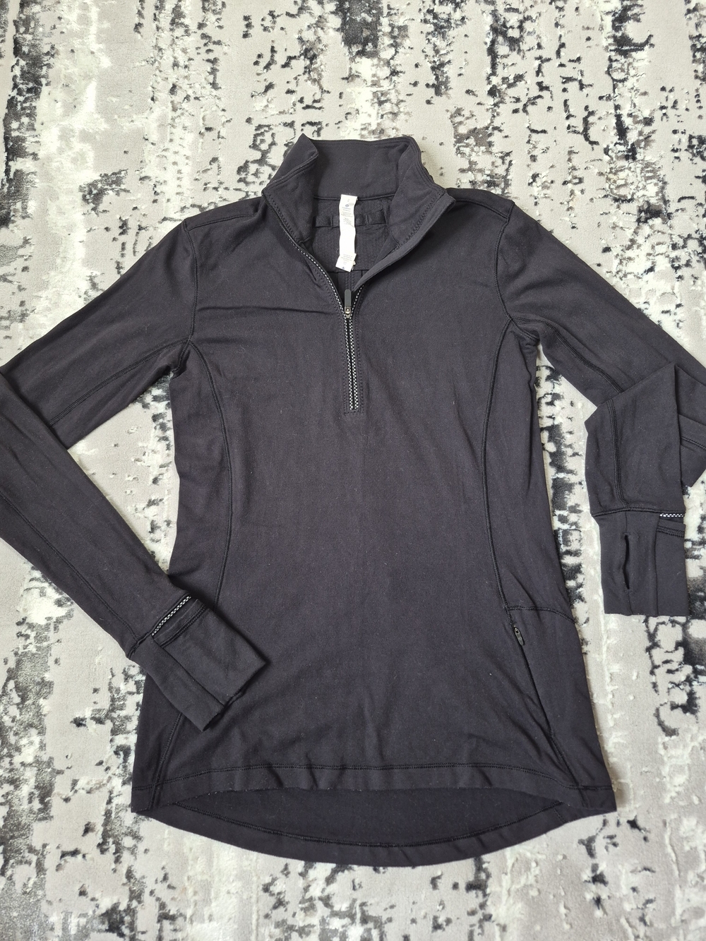 Women’s Black Half-Zip Performance Top